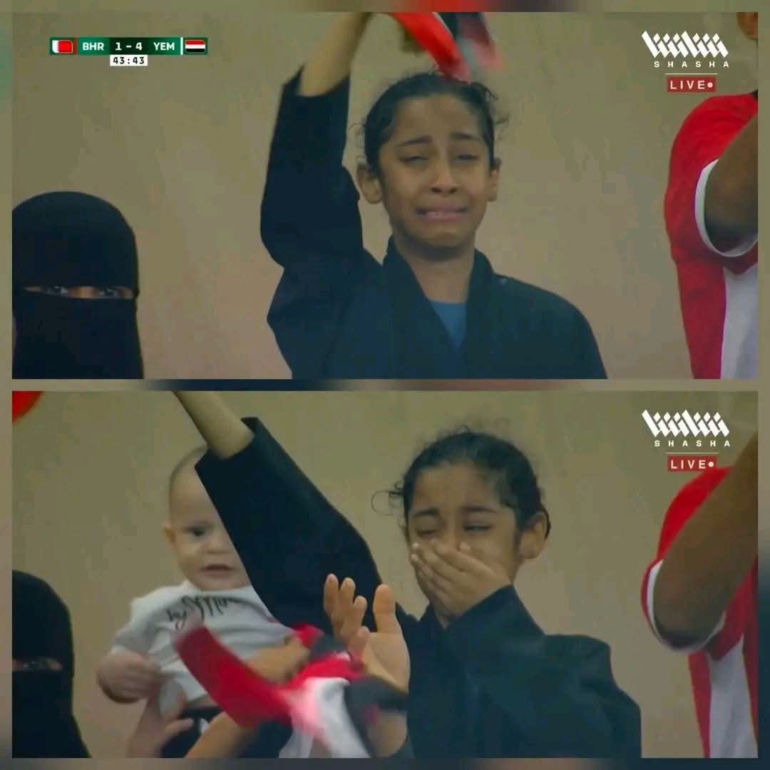 Moran_Moh's tweet photo. دموعها حبًّا لليمن كانت أجمل من الهدف الرابع الذي سجله عادل عباس.
مشاعر بريئة تختصر حب الوطن. 🇾🇪❤️ https://t.co/i8bCOk8Eca