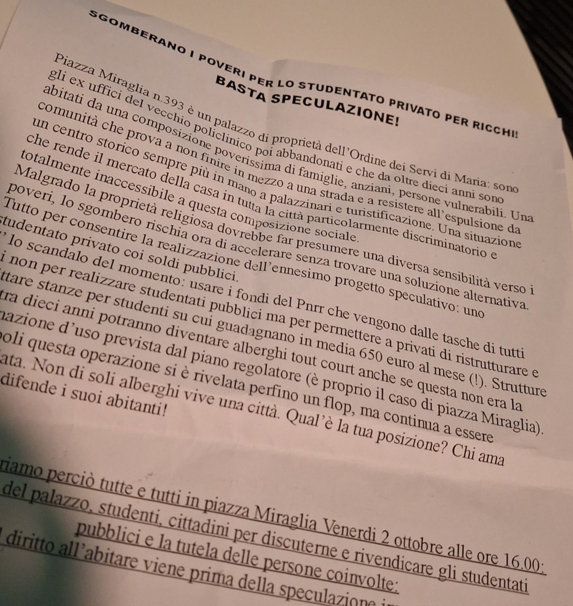 MariSolombrino's tweet photo. Bellissimi questi studentati che stanno facendo nelle città. Li vorrei meno fashion, basta dignitosi ma con residenze tutte a prezzi calmierati e accessibili. E possibilmente senza sfrattare e lasciare in mezzo a una strada la gente 
#studentati https://t.co/BeLAxNRTF6