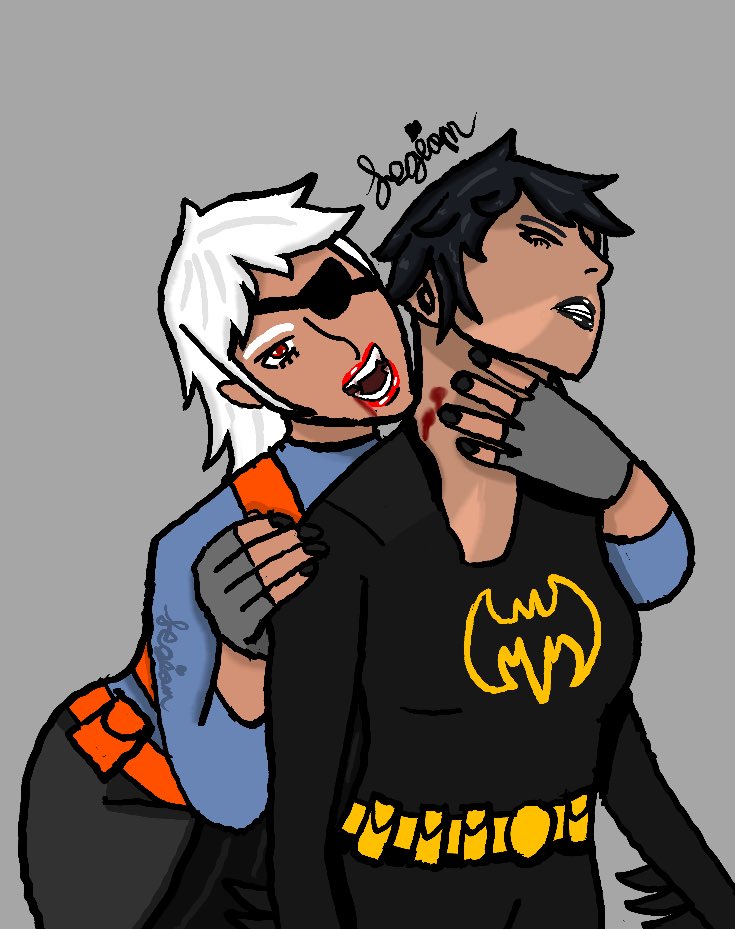 ProfligateOne's tweet photo. In honor of the spooky season starting, I have drawn up some vampire CassRose
#RoseWilson #CassandraCain #Ravager #Batgirl #Vampire #CassRose https://t.co/VPaA58C2UU
