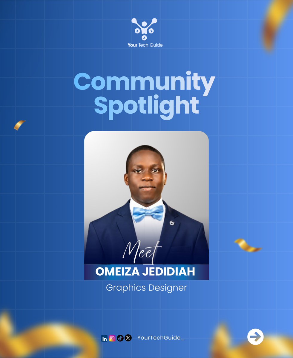YourTechGuide_'s tweet photo. Meet one of our amazing community members, Omeiza Jedidiah.

This spotlight is a reminder that growth in tech isn’t always loud or instant. 

Every journey is different, but progress is always possible. 
Let their story inspire you to keep going. 

#YourTechGuide #TechCommunity https://t.co/67lskjcPxu