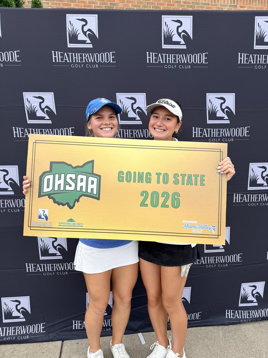 TeamOhioGolf24's tweet photo. ๐ STATE BOUND! โณ๏ธ
Congratulations to ๐๐ฅ๐ฅ๐ข๐ ๐๐๐ซ๐ญ๐ฎ๐ง๐ and ๐๐จ๐ฉ๐ก๐ข๐ ๐
๐ข๐ง๐ค on advancing to the OHSAA Division II Girls State Championship! ๐
#teamOHIO https://t.co/OTWdqkNVwe