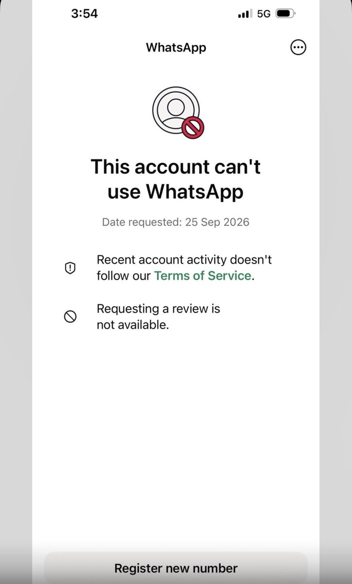 Noida24Noida's tweet photo. @WhatsApp 

Urgent Request -WhatsApp Account Banned
 My WhatsApp account was suddenly banned immediately after I shared a video with a contact. I believe this may have been an automated mistake.
I have not intentionally violated.
Phone number: +919990686759 https://t.co/M6syMlmACy