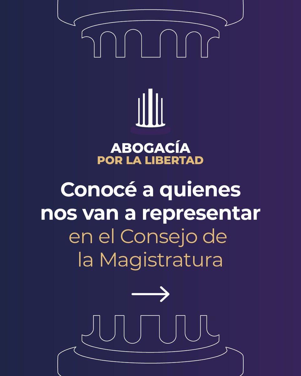 Abogaciaxlib's tweet photo. Detrás de esta lista hay abogados que litigan, que conocen el pasillo de tribunales y que saben lo que cuesta cobrar lo que se trabaja.

Estos son los ocho nombres de Abogacía por la Libertad 👇🧵 https://t.co/INNMDwVFwC