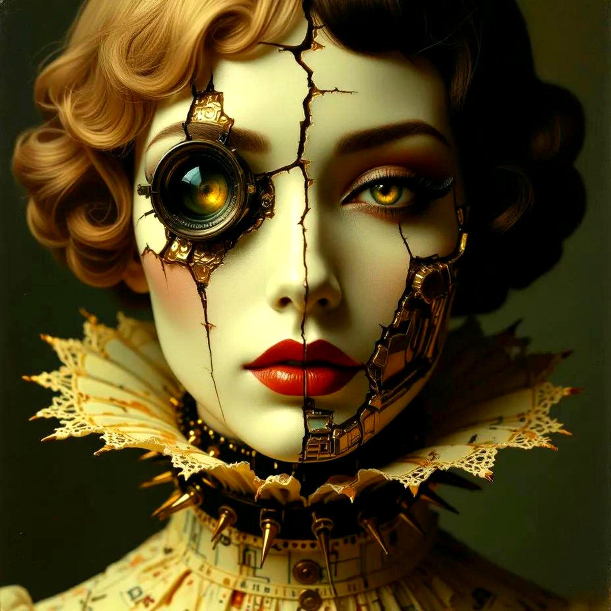 L4STD4ZE's tweet photo. 💔✨  BROKEN BEAUTY  ✨💔

Creative Art Challenge

Not everything lovely survives intact.  A portrait, a creature, a garment, a world that is exquisite yet cracked, worn, broken or coming undone! 

Create, connect and have fun!

#BrokenBeauty #AIArtChallenge #AIArt https://t.co/qVOBrRzmeW
