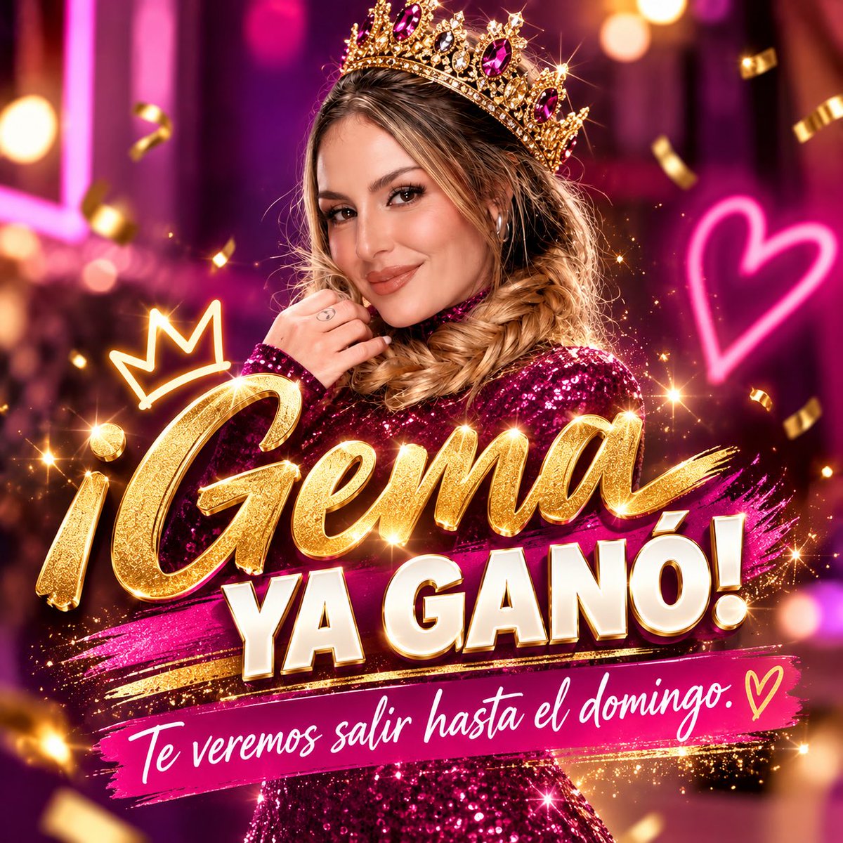 GerryPezeta's tweet photo. 🪩🪩🪩¡#GEMA YA GANÓ! Contra todo pronóstico, contra todo el hate y jugando hasta el final. Llegaste donde merecías estar: EN LA FINAL. Ahora solo falta verte salir por esa puerta EL DOMINGO. 💖🔥

#Gema #TeamGema #GemaFinalista #LCDLFMX @garoagema #TeamGemidos #LaCasaDeLosFamososMéxico #LaCasaDeLosFamososMéxicoMx