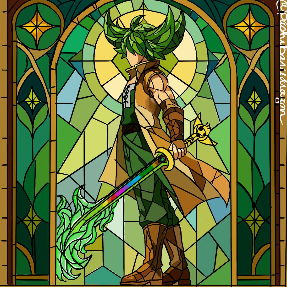 pashibarudragon's tweet photo. Stained glass Percival 🐲❤️ https://t.co/vRceRvI5B7