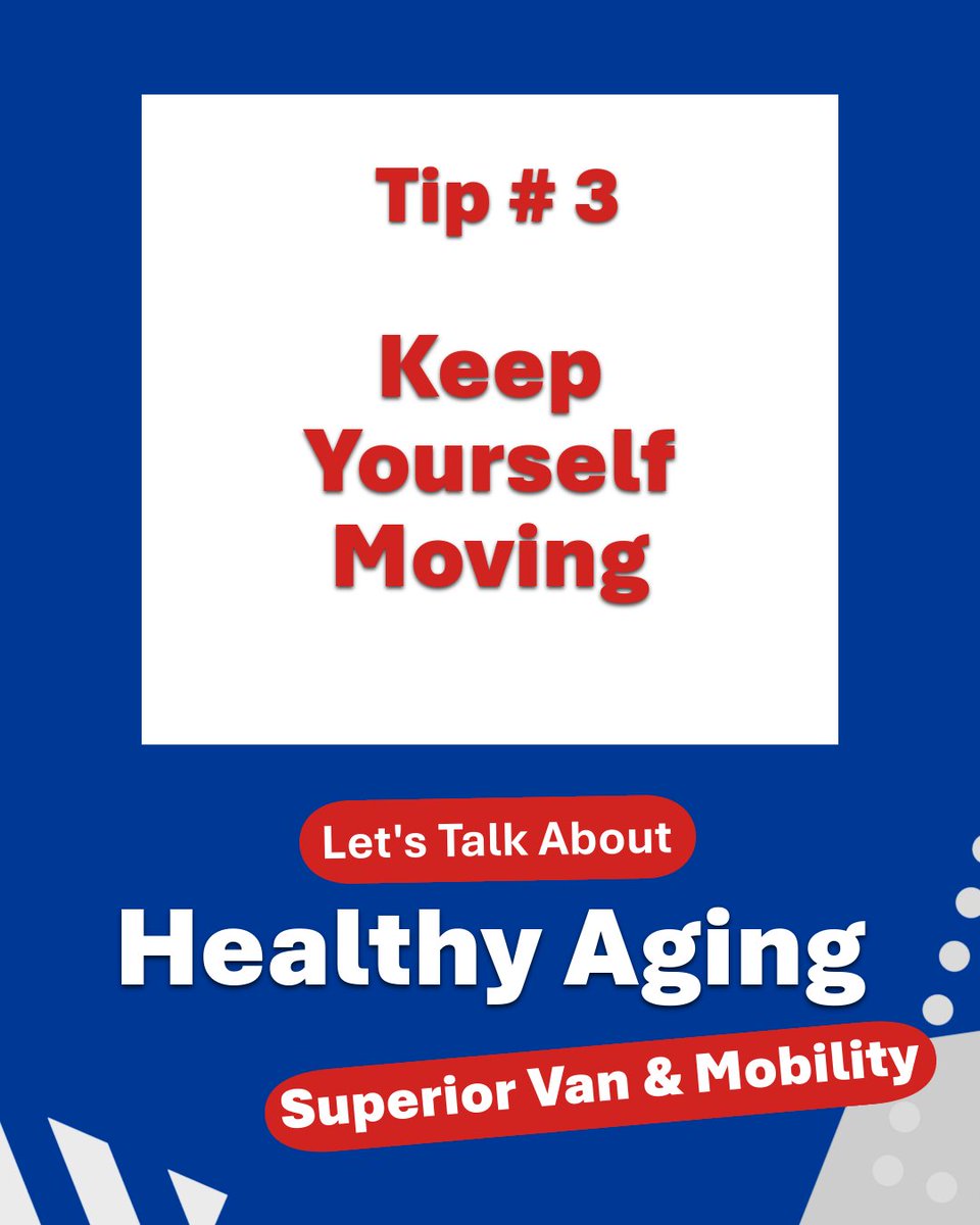 superiorvan's tweet photo. Let’s talk #Aging! Small, healthy habits can help us feel our best at every stage. Learn something new, explore your community, and keep moving. What are you doing to stay active and engaged? #HealthyAging #AgingWell #SeniorLiving https://t.co/peqTJcqyRD