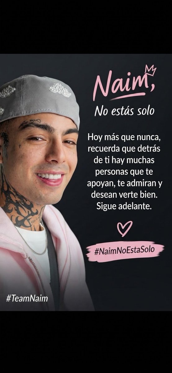Cherryberrd6's tweet photo. Pase lo que pase, siempre habrá quienes elijan quedarse, apoyar y creer. Hoy queremos recordarte que no estás solo. 

#NaimNoEstaSolo https://t.co/kPXVdsjGJ2