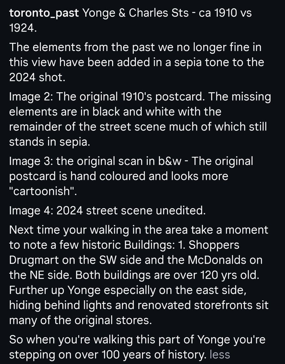 TorontoPast's tweet photo. Yonge  &amp; Charles Sts - ca 1910 vs 1924. 

See pic 4 for  full post https://t.co/Br0JksSORQ