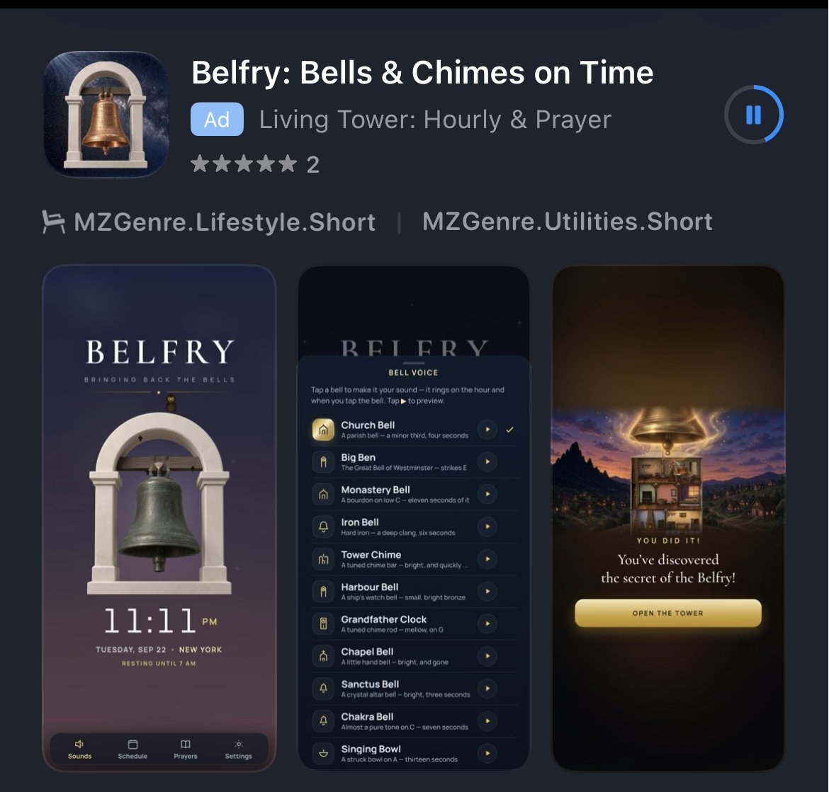 MookBot's tweet photo. Download Belfry on for ios on the App Store now!
Thank you SO MUCH to the early adopters and first reviewers! I sincerely appreciate the support.
🔔❤️🦇🐈‍⬛ https://t.co/4e1LvbrUXz