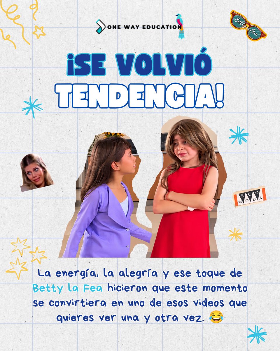 onewayedu's tweet photo. 😂💃 The Betty La Fea dance is taking social media by storm!

These kids gave us a moment full of talent, fun, and lots of personality. ❤️✨

🎥 Want to watch the full video? Head over to the One Way Education®️ website! https://t.co/CIR4NpwG4s