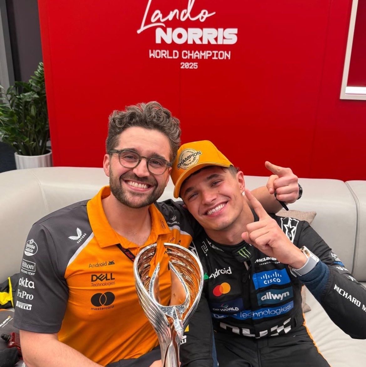 ln4norris's tweet photo. "i've known jon for 13 years. he's been there so much for me, but not just on the physical front, also as a person. he's very much just a very good friend of mine who knows me better than most people. he's always very honest and he'll pick me up on anything that i do wrong" ❤️❤️ https://t.co/FpUA7qgzDU