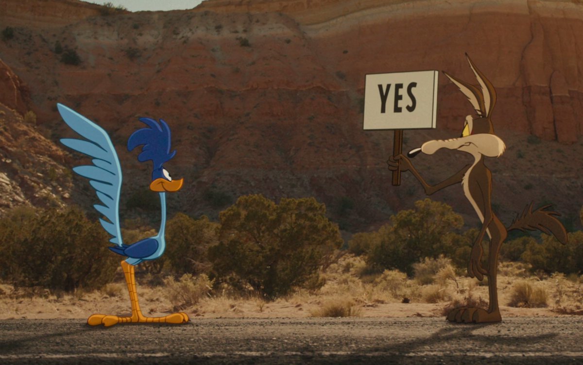 Crash_Wiley's tweet photo. This was such a sweet way to end Wile E's story. Forever chasing Roadrunner ♥️ https://t.co/Y0hW4tZibl