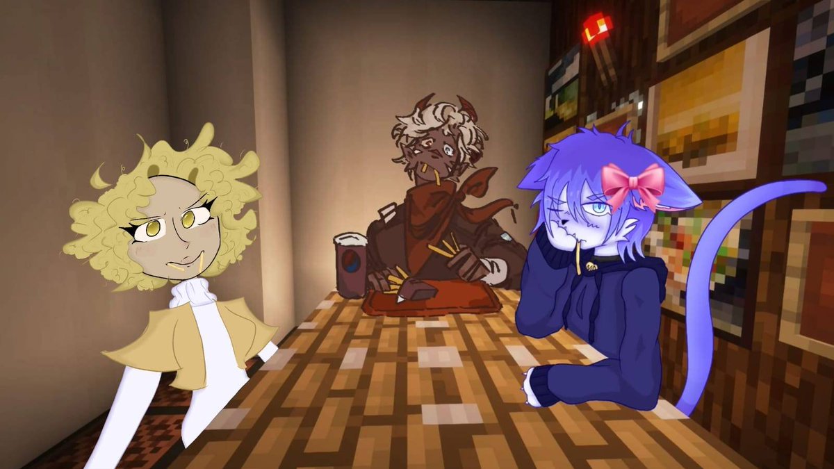 Rasvar_'s tweet photo. Some silly drawings with my friends! The blue cat is one of my oldest oc's ive done btw. https://t.co/5BoeDw5TdL