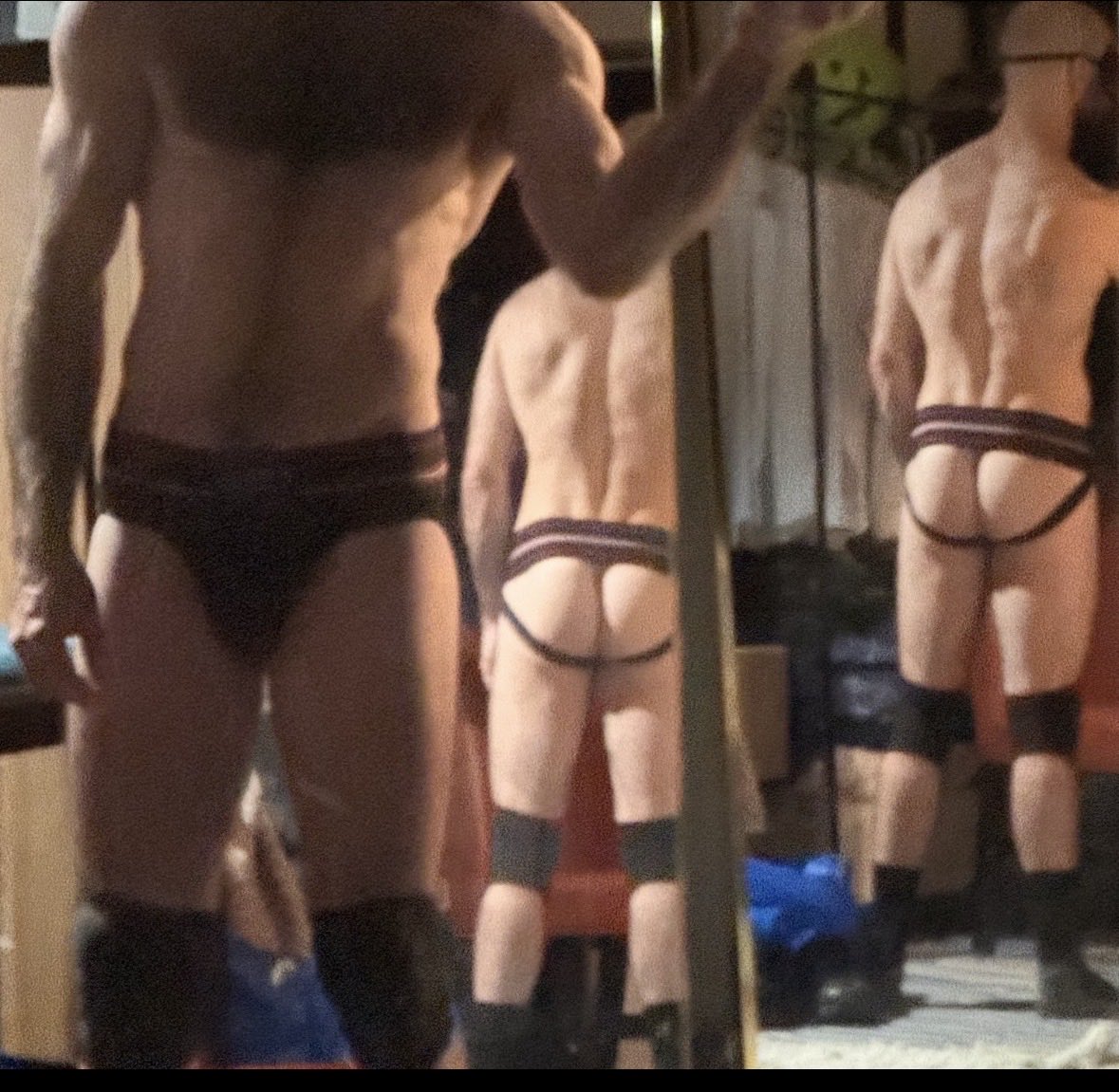 Readyon90's tweet photo. Sub scheduled
Training sessions soon
Uniform approved ✅
Slippery, flooded with lube
Buttplug planted deep inside
Cock securely caged 🔒
Jockstrap slides up the legs
Ready to kneel. On display.
Embarrassed thrill, waiting for him
#houseboy #jockstrap #gaykink https://t.co/MoDKXcpbV5