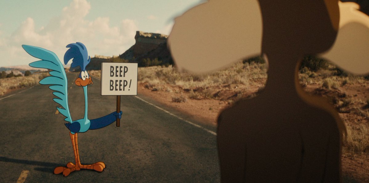 Crash_Wiley's tweet photo. This was such a sweet way to end Wile E's story. Forever chasing Roadrunner ♥️ https://t.co/Y0hW4tZibl
