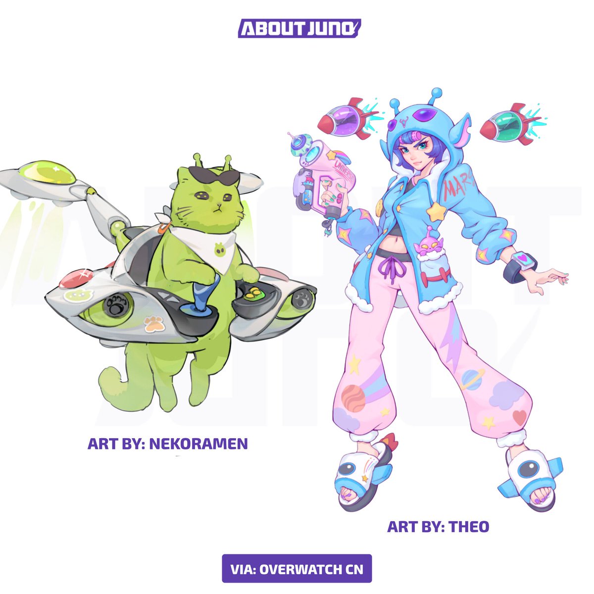 AboutJunoOW's tweet photo. Can we make a petition to add them both in #Overwatch? 🛸 https://t.co/S2UmTuYVmz