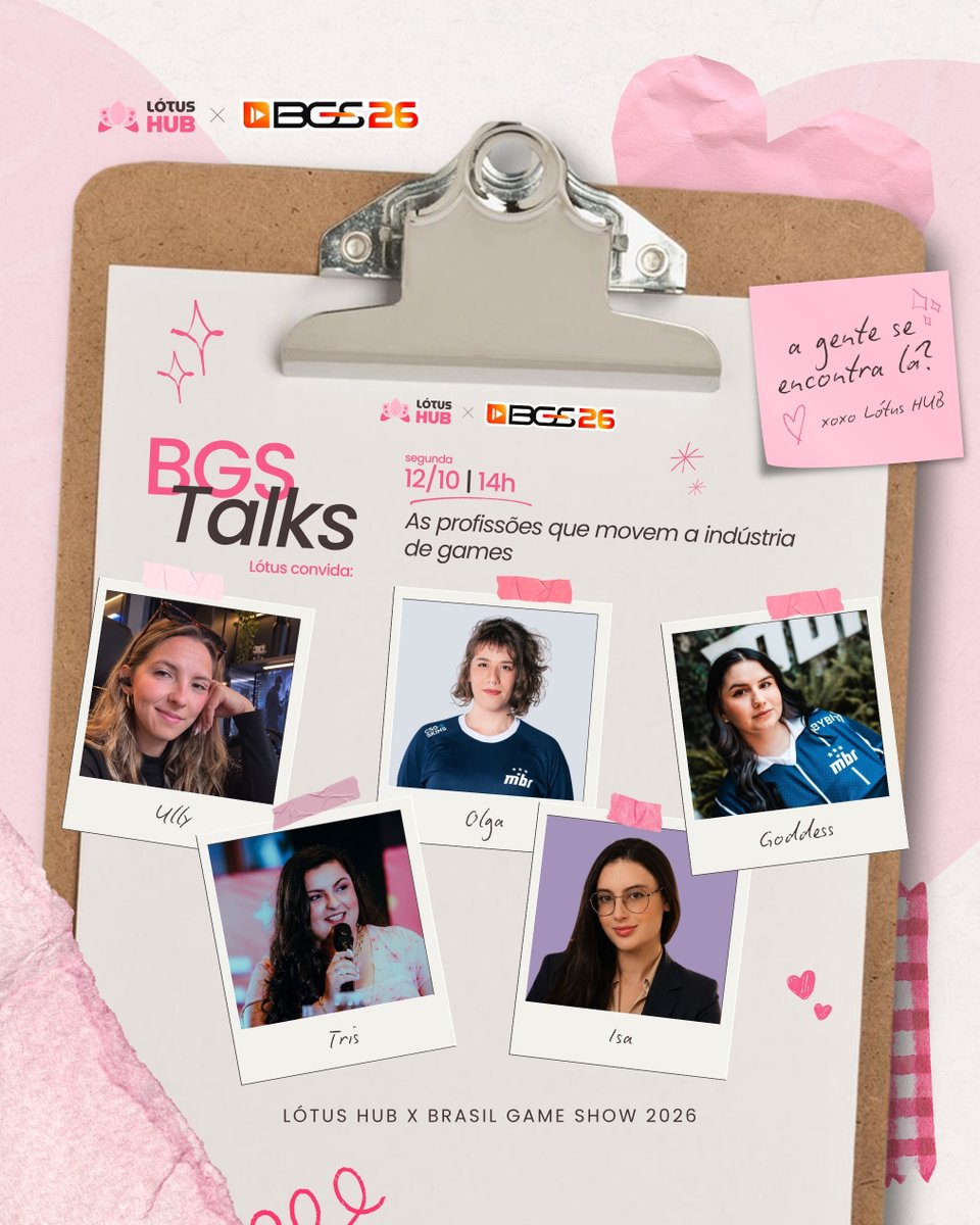 lotushuboficial's tweet photo. 💗 Te esperamos lá! ✨ #LotusNaBGS #BGS26 https://t.co/XTDMIHg6Uh