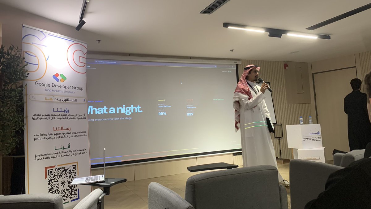 zam5oi's tweet photo. حضرت ورشة عمل "املِك المسرح!" وكانت من اروع اللقاءات اللي حضرتها🌟

اخذت الورشة طابع عملي اكثر من سرد النظري وهذا اكثر ما ميزها، وأكثر ما أفادنا فيها👌

اشكر بشدة أ.ياسين اسكندراني و أ.هاشم على هذا اللقاء الماتع. وما ننسى نشكر منظمين قوقل الرهيبين✊

#المسرح_لك | #GdGoC https://t.co/SHDysvyJT5