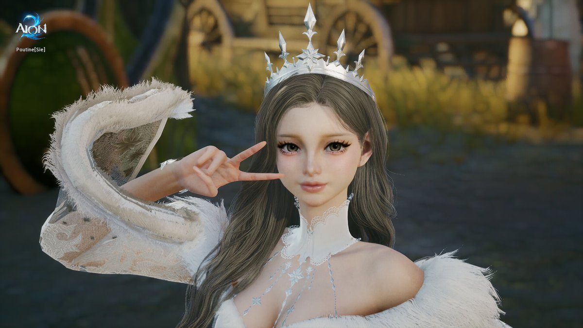 Poutinenjoyer's tweet photo. I'm having so much fun on Aion 2. The customization is so detailed and the graphics and combat are great I cant wait to play more 🥹 AINT SHE CUTE? #Aion2 https://t.co/EyioIVpfBf