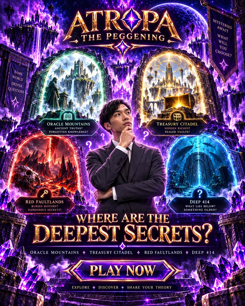 ThePeggening's tweet photo. The surface story is already strange enough.
But the deeper we map Atropa, the more I want Volume II to literally go underground.
Deep systems. 414 spaces. Hidden machinery. Places that feel like you weren't supposed to find them.
#Atropa #ThePeggening https://t.co/bkfQJRluMy