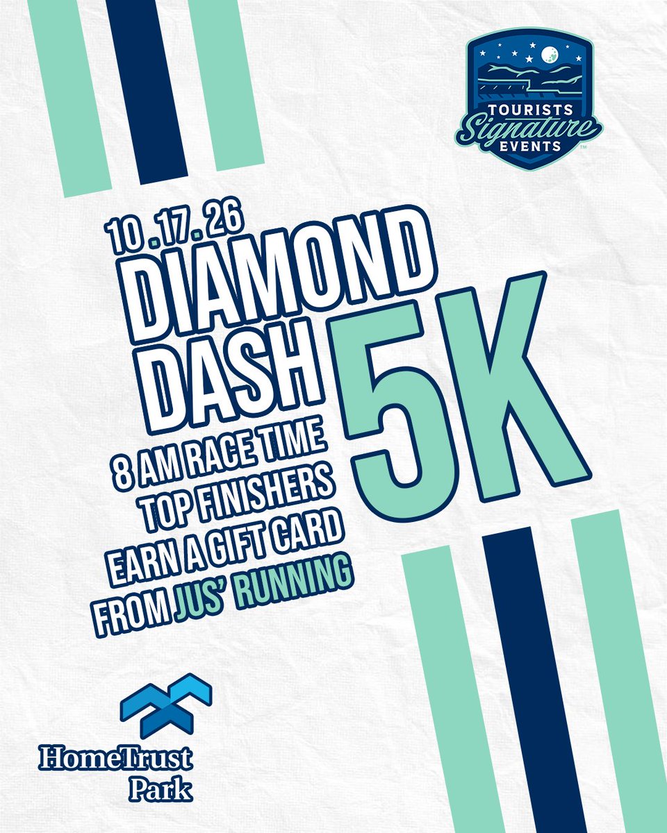 GoTourists's tweet photo. 🏃‍♀️⚾ Join us for the Downtown Diamond Dash 5K on Saturday, October 17 at 8 AM at HomeTrust Park!

🏆 Top finishers will earn a gift card from Jus’ Running
💨 Run, walk, and dash your way through downtown 
Asheville!

Lace up and register today at https://t.co/caPMUExX0u! https://t.co/1IfoQmgk8o