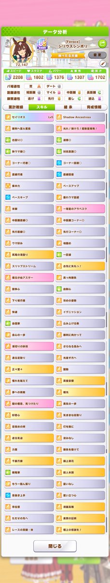 _umaono's tweet photo. 苦節n回目、切れ者2Sでパワ根性少し足りないけど前の子よりも勝率が上がっている、、！！！ https://t.co/pPvrgwTldC