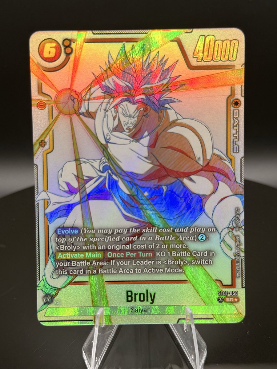 kamecardz's tweet photo. Another banger is the Broly! I will buy every Single copy of the story Boosters
#Fusionworld https://t.co/5eWWrSCaDm