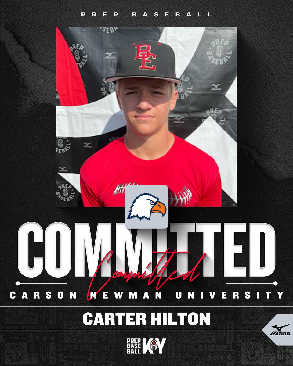 PrepbaseballKY's tweet photo. 🖋️ KY COMMITMENT WATCH 🖋️

'27 RHP Carter Hilton (@BEbaseball) commits to Carson-Newman University!💪

👤 >> https://t.co/q2iI3LjoZp || @CarterHilton27

@prepbaseball || @CNBaseball https://t.co/hLlXEmPRth