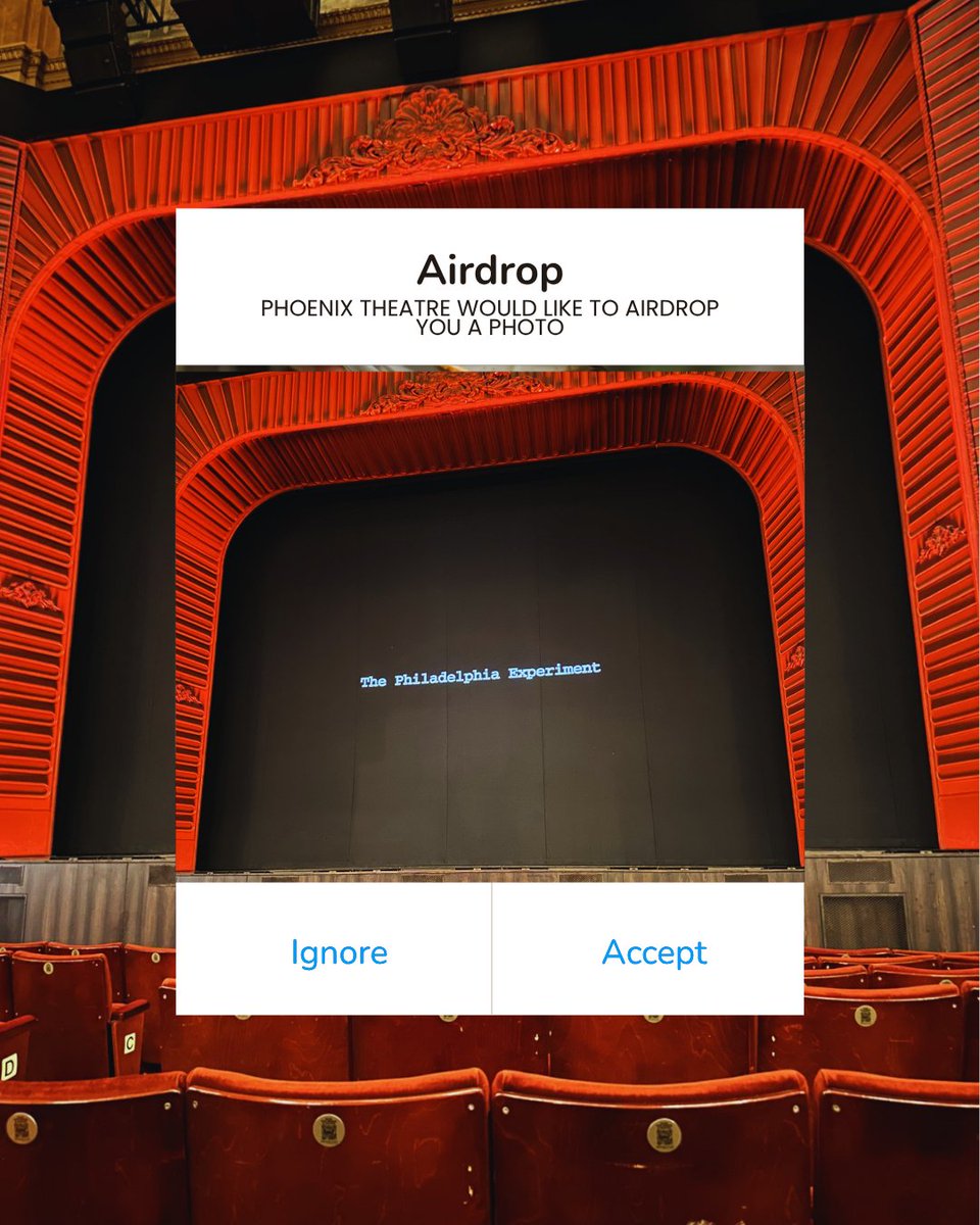 Phoenix_Ldn's tweet photo. are you accepting our airdrop? 

#airdrop #strangerthings #strangerthingsthefirstshadow #theatre #westend https://t.co/sSh3E8kvxs