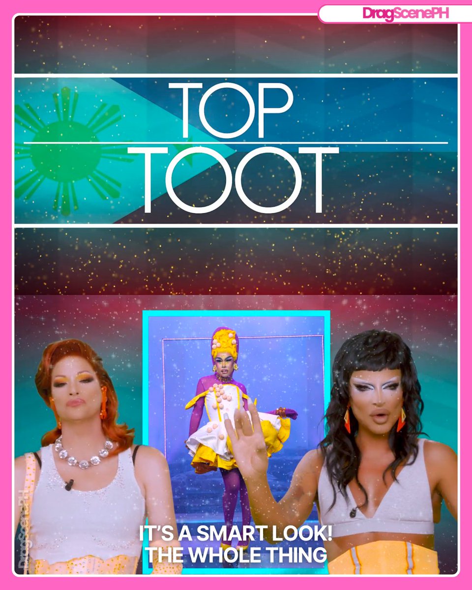 DragScenePH's tweet photo. The first ever Top Toot of the season is Misua! 💜💛

#DragRacePH https://t.co/alksZoQv4Y
