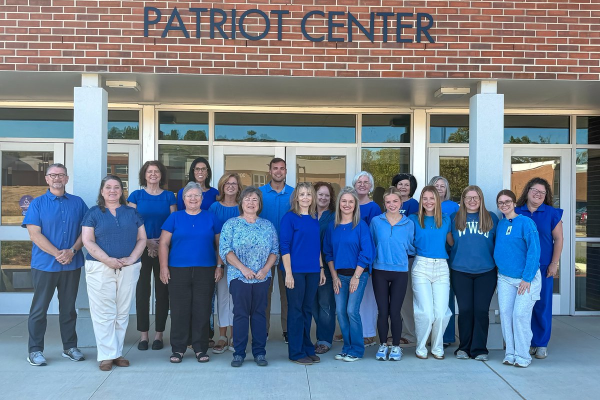 NWSCC's tweet photo. BELGREEN BLUE FOR CARTER 💙 Today, our Patriot family showed their support for Carter Raney by wearing Belgreen Blue! Get Well Soon, Carter! 🙏 #nwscc #getwellcarter #ourcommunity #YourCollege #GoPatriots https://t.co/B8CaL1IQ5B