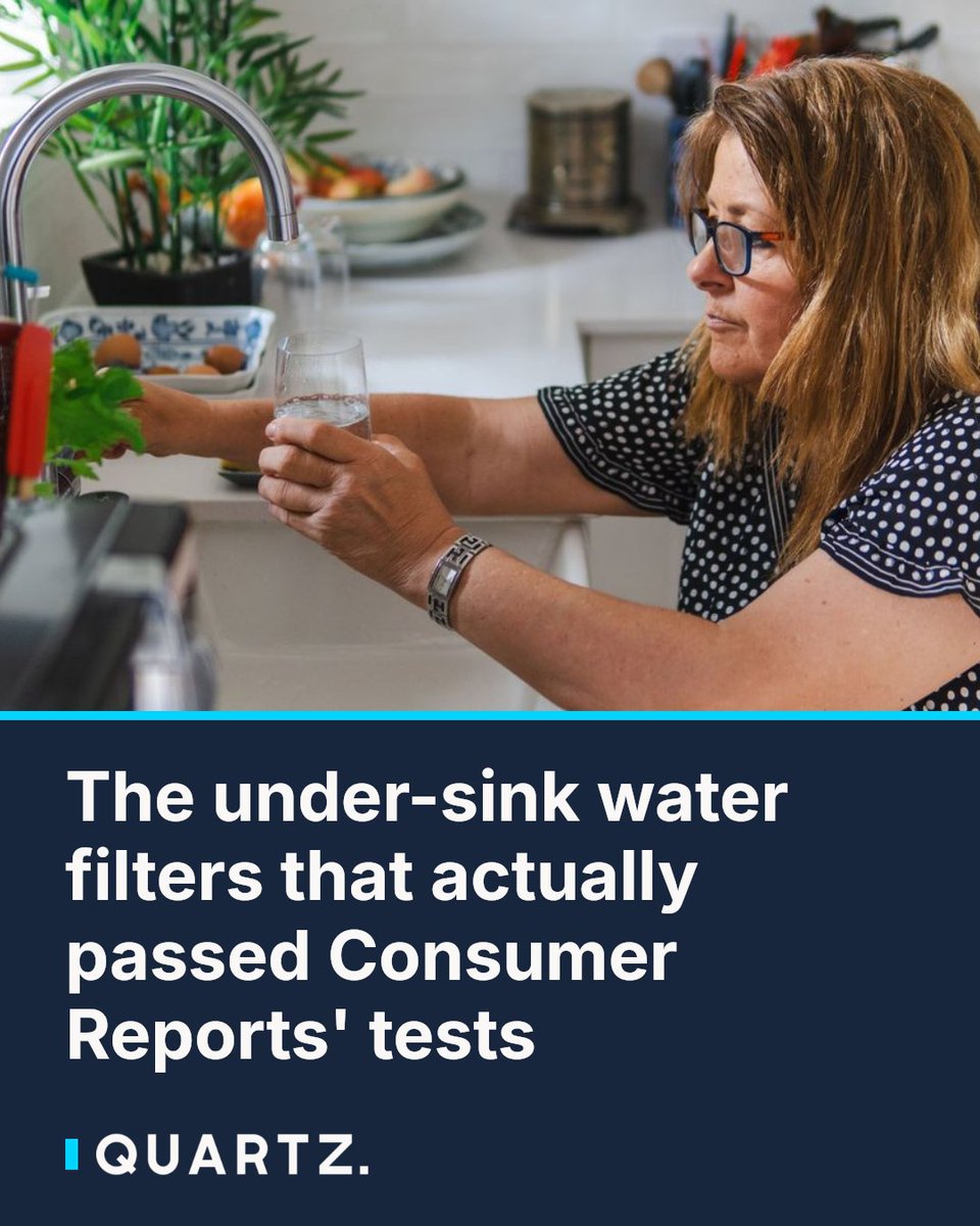 qz's tweet photo. The under-sink water filters that actually passed Consumer Reports' tests
Not all under-sink filters are worth the cabinet space โ Consumer Reports put five models through rigorous taste, flow, and clog testing to find the ones that
#WaterFilters #ConsumerReports #HomeUpgrades https://t.co/DVwblZHEbI