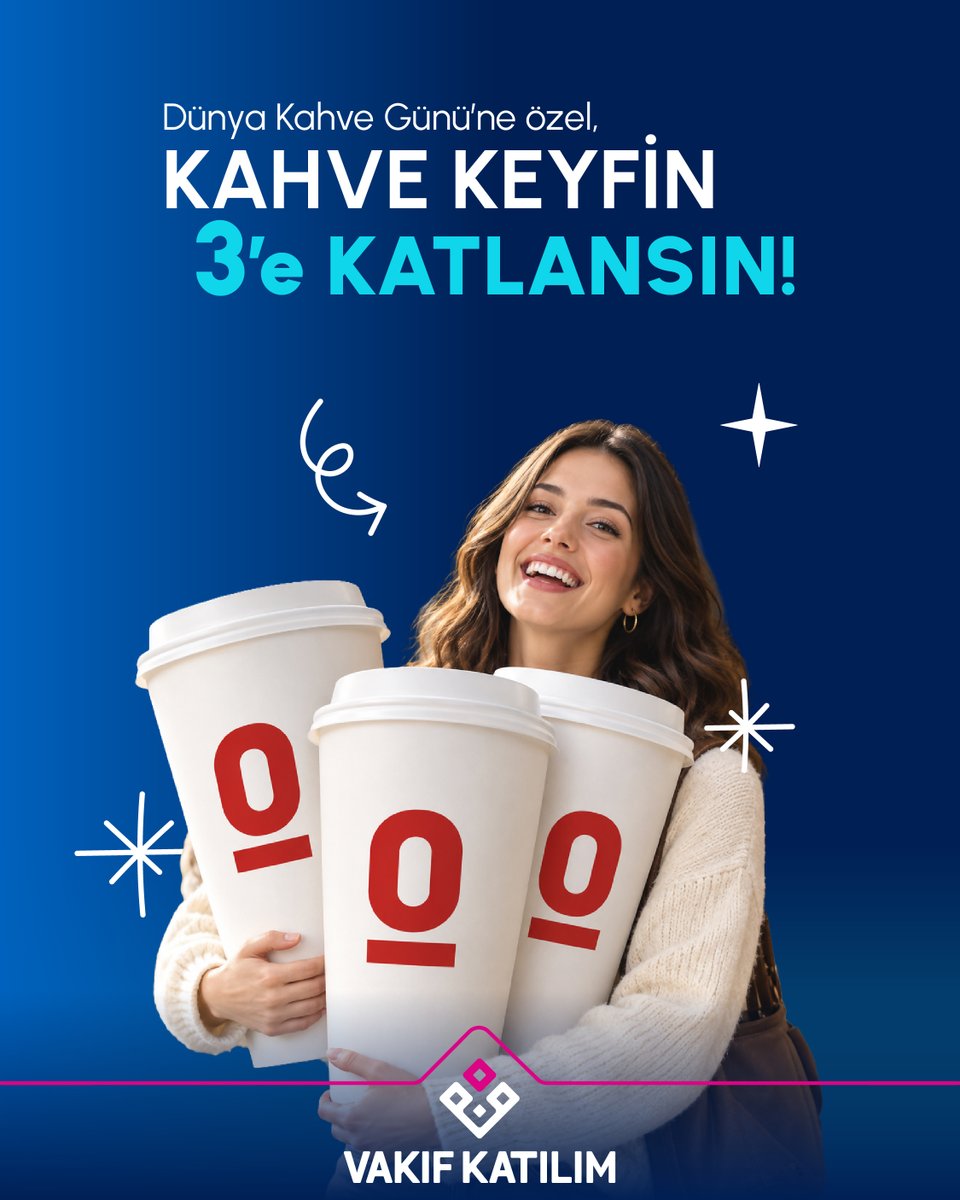 VakifKatilim's tweet photo. Bugün KAHVE3 davet kodunu kullanarak görüntülü görüşmeyle Vakıf Katılımlı olanlara, Espressolab’den 3 kahve hediye!

1 Ekim Dünya Kahve Günü’ne özel kampanyamızla ilgili detaylı bilgi için web sitemizi ziyaret edebilirsiniz.

#VakıfKatılım #DünyaKahveGünü https://t.co/E3uKUyDVvA