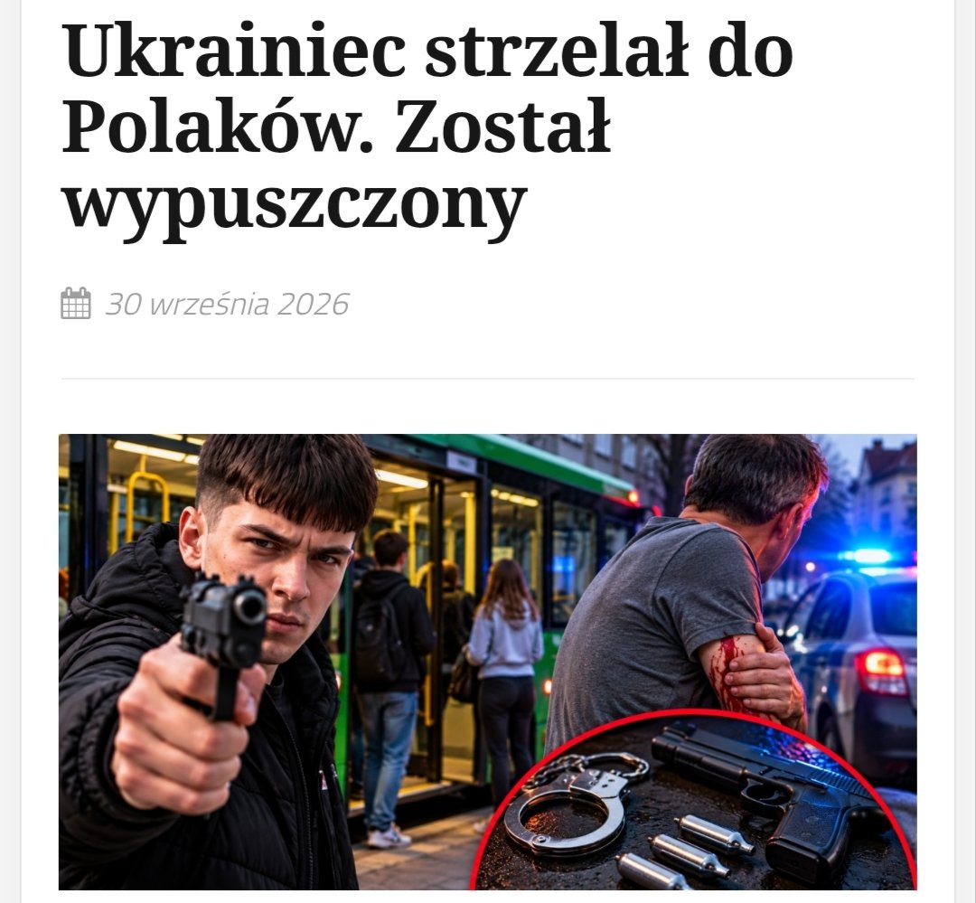 AbramczykPawel's tweet photo. Młody 15 letni 🇺🇦ukronaziol,który w Piotrkowie strzelał do 19 letniego Polaka i jego ojca został po krótkim aresztowaniu przez 🇵🇱policję zwolniony.
Żadne czynności nie będą już prowadzone,bo 🇺🇦naziolska rodzina uciekła za granicę.

https://t.co/GWtiy3tdTW https://t.co/KBHqXagtQ6
