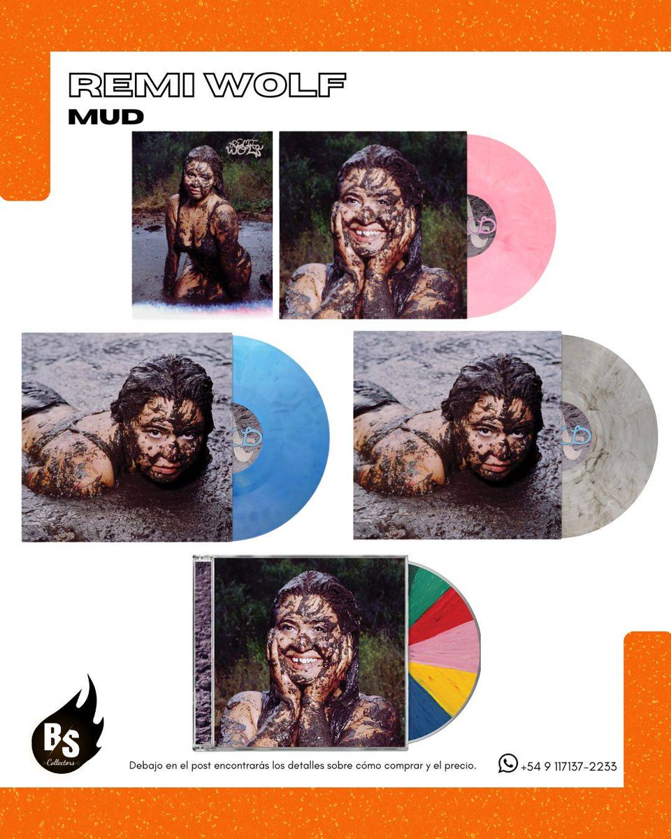 oliviarobigysc's tweet photo. PRE-ORDER

Remi Wolf – Mud 
Label: Island 
Format: Vinyl / CD 
Genre: Pop 
Release date: 09/10/26 

Prices
Remi Wolf – Mud Metallic Smoke, alternate cover vinyl: US$66 
Remi Wolf – Mud Metallic Pink vinyl: US$66 
Remi Wolf – Mud Metallic Light https://t.co/MWfUS36IG3