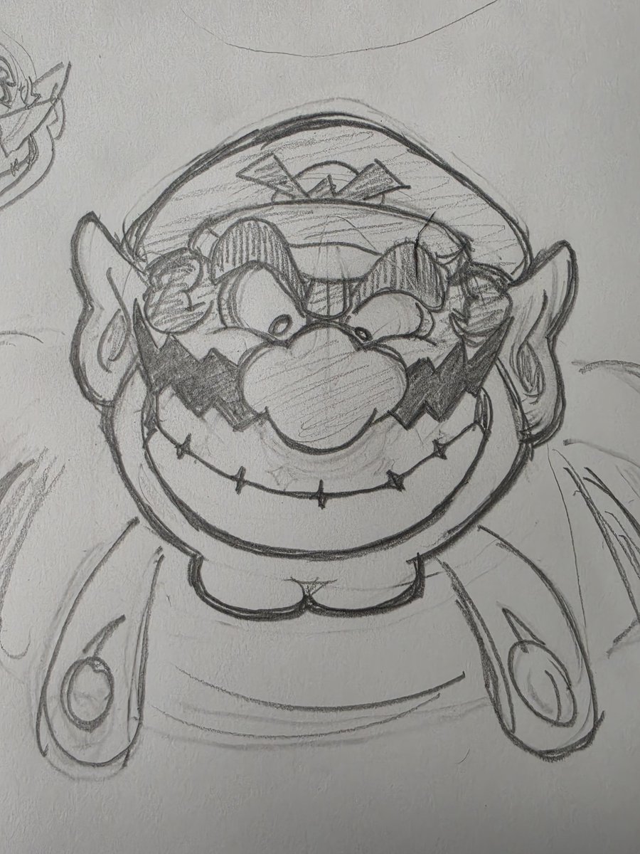 mcjoki01's tweet photo. wario studies #Wario https://t.co/aOQHgZXjM8