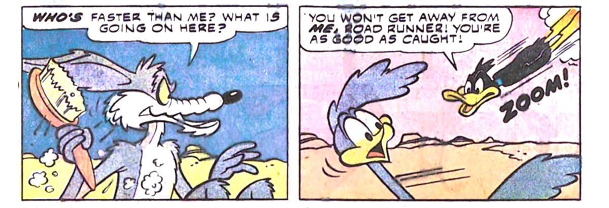 purpledraws64's tweet photo. @therosegates This is more funny if you know the whole context, RR was making Wile E jealous on purpose https://t.co/pNtHuxXv7t