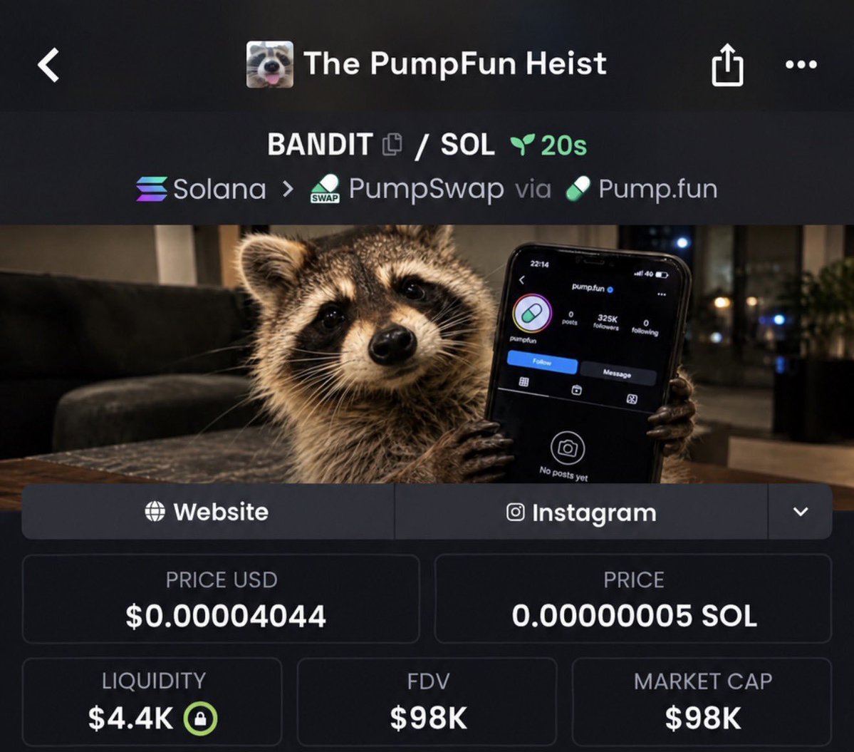 1_ALPHADESK's tweet photo. Secured a massive move with $BANDIT

Entry:$98k
Peak:$827k
Profit:8.4x Profit 

Don't miss the next one-catch these opportunities first in my private TG!

#Solana #CryptoMarket #memecoin https://t.co/AVWTa05Zab