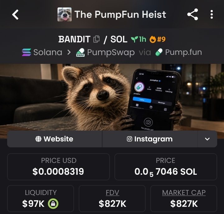 1_ALPHADESK's tweet photo. Secured a massive move with $BANDIT

Entry:$98k
Peak:$827k
Profit:8.4x Profit 

Don't miss the next one-catch these opportunities first in my private TG!

#Solana #CryptoMarket #memecoin https://t.co/AVWTa05Zab