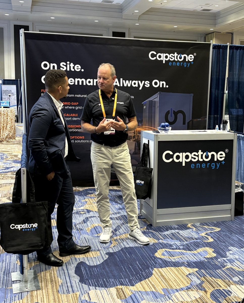 CapstoneEnergy's tweet photo. Thank you to everyone who joined us at the AAPA Annual Convention in NOLA and stopped by Booth 322!

We’ve enjoyed connecting with port leaders and industry partners about the power needed to support electrification with our gas turbines and rental power solutions. https://t.co/ta6tnnAUoL