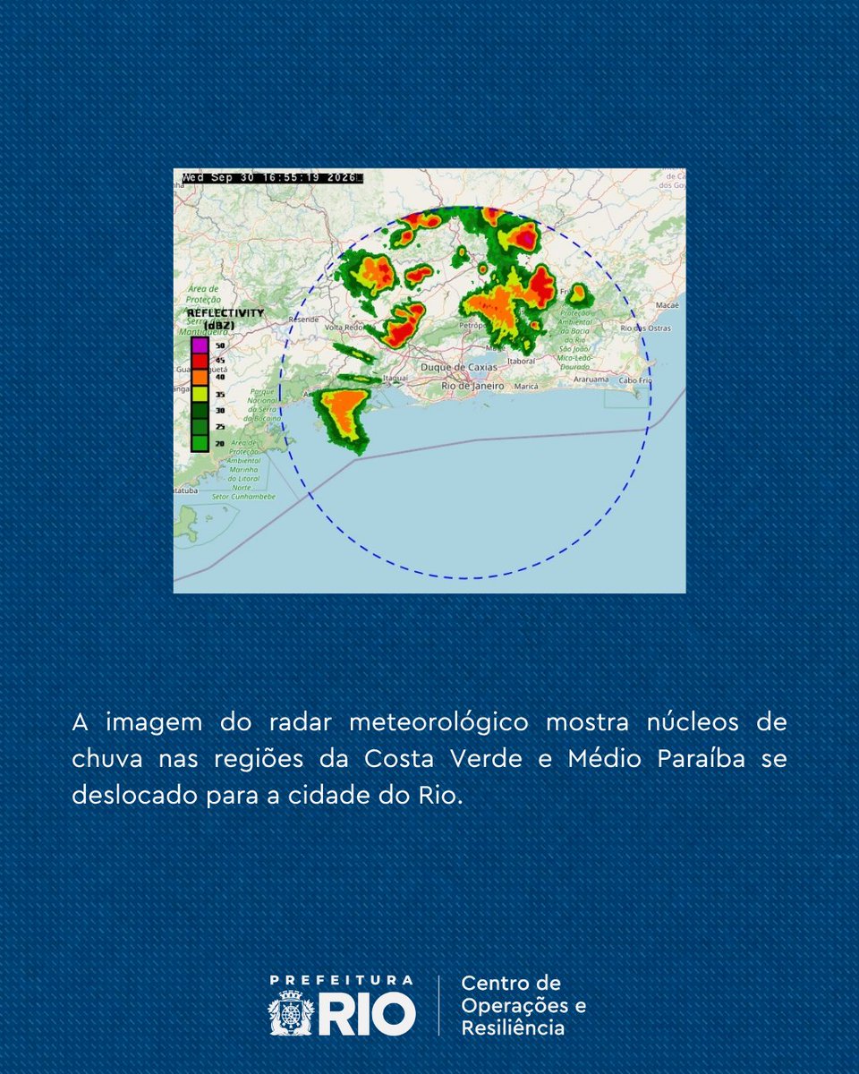 OperacoesRio's tweet photo. TEMPO AGORA | PREVISÃO PANCADAS DE CHUVA E RAJADAS DE VENTO PARA AS PRÓXIMAS HORAS

De acordo com o Alerta Rio, os núcleos de chuva que atuam nas regiões da Costa Verde e Médio Paraíba e apresentam deslocamento em direção à cidade. 

Há previsão de pancadas de chuva moderadas isoladas, com possibilidade de raios e rajadas de vento nas próximas horas. 

#CORInforma #temporj