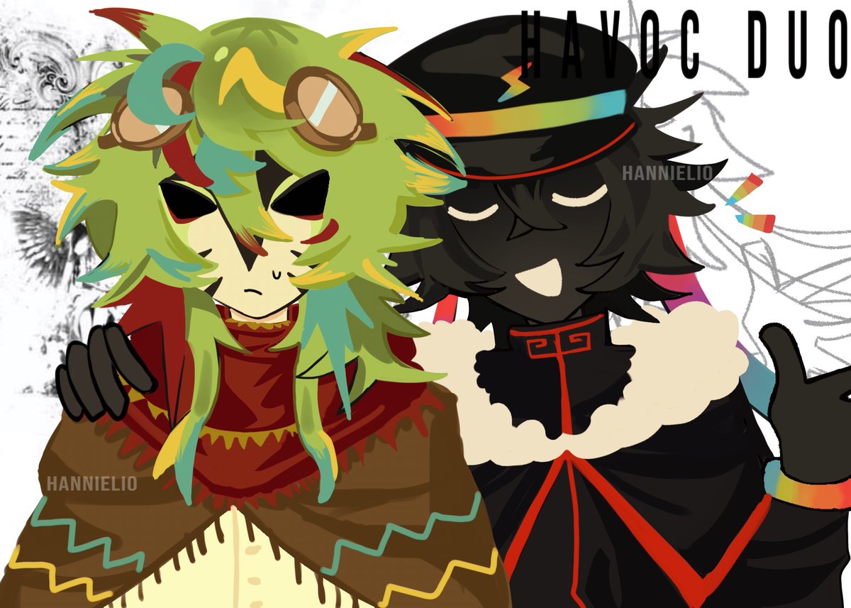 Hannieli0's tweet photo. Havoc duo req ❤️‍🩹

#havocduo #parrotx2fanart #spokeisherefanart https://t.co/5mZOC9zEc5