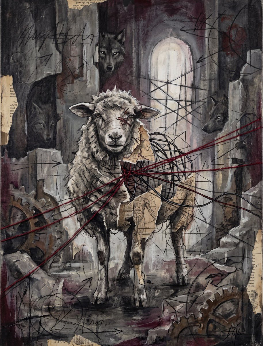 The__laram's tweet photo. I refused to be the victim.
I tried to escape the algorithm.
The wolves were part of it.
..
#digitalartㅤ #mixedmediaart https://t.co/HSHqXm9rUX