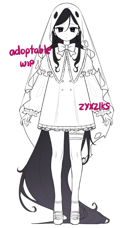 ZYX_ZEVEN's tweet photo. wip for the first adopt for this adoptober btw...
The ghost girl! She'll have an alt color version too hehe... https://t.co/jYHD7vVDX9