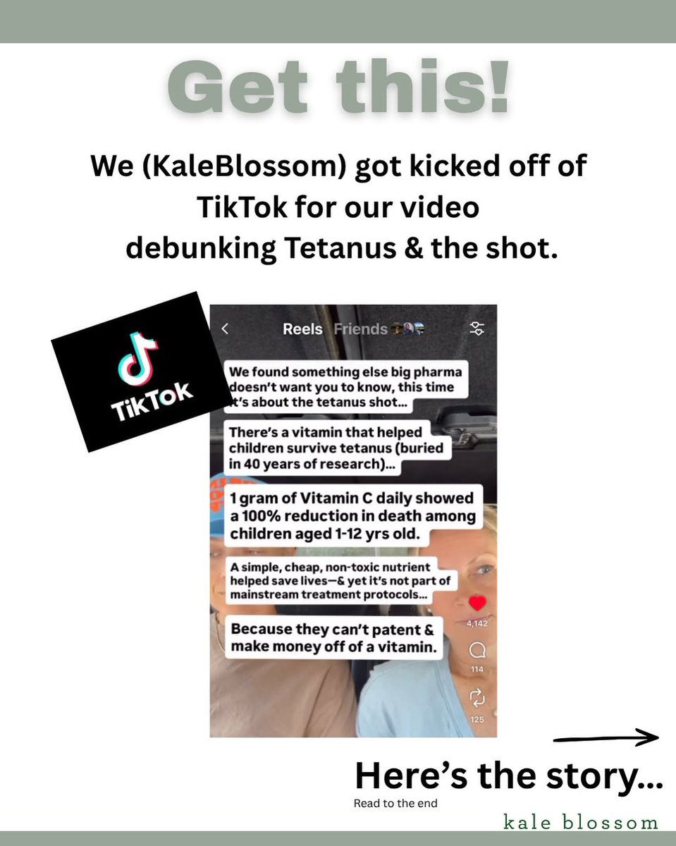 kale_blossomzai's tweet photo. 🤯😳😑 the truth hurts… we guess. 🫣 Like, share, save &amp; follow us to help get the truth O-U-T!

Women’s health | healthcare policy | standards of care | tetanus shot facts | tetanus stats...
Bio serving fresh 🔥😏 https://t.co/9eOFviBMfY