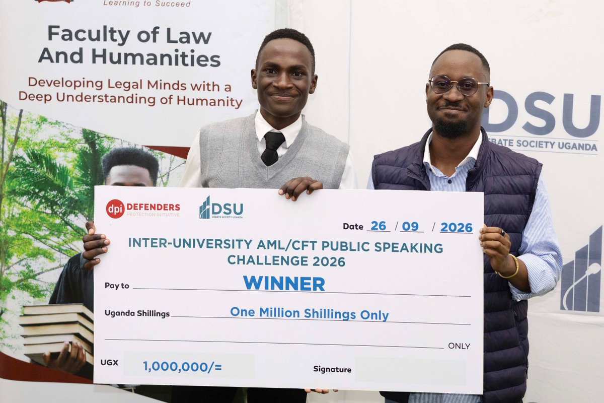 KYUDebate's tweet photo. Exceptional talent🔥, once again @OnyaitChurchill makes history with yet another memorable victory.
@kyambogou is proud of you. https://t.co/0ZUW9DNggD