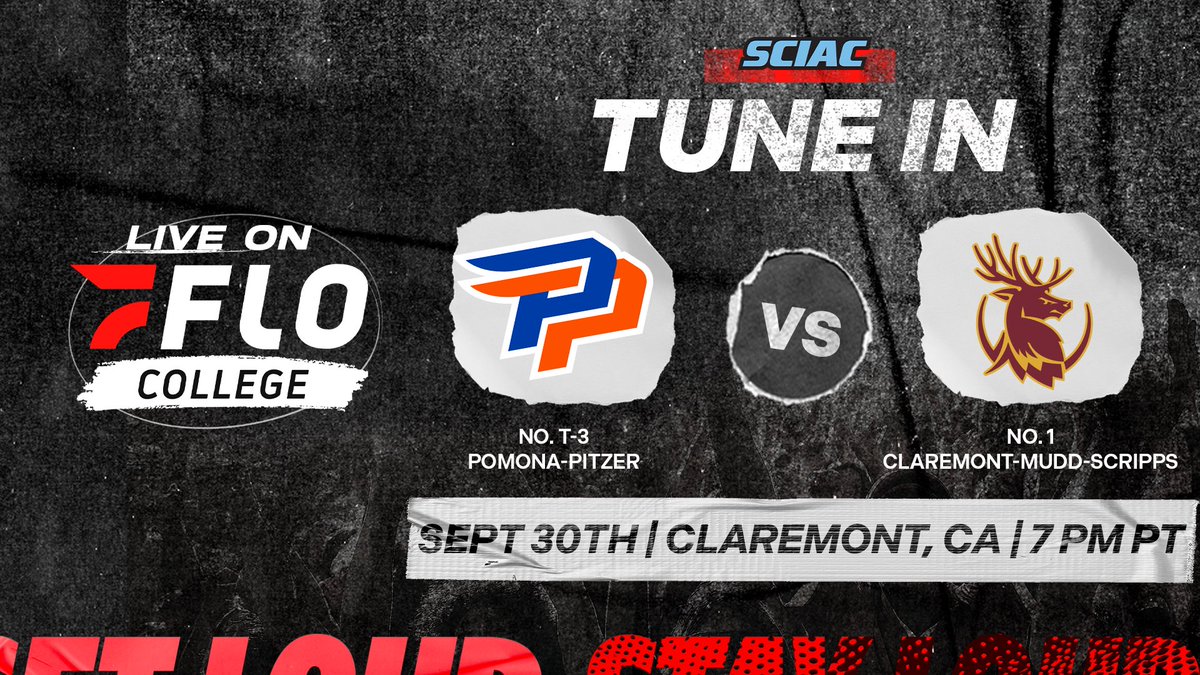 FloCollege's tweet photo. The No. 1 &amp; No. 3 teams in the nation are hopping in the water tonight🏊

Tune into FloCollege at 7 p.m. PT to watch Claremont-Mudd-Scripps host Pomona-Pitzer in a Men's Water Polo SCIAC showdown!

📺: https://t.co/wZYSZbmy0P

#SCIAC | Sept 23 - Nov 15 | Live on FloCollege 📺 https://t.co/sjs3jDxuJ5