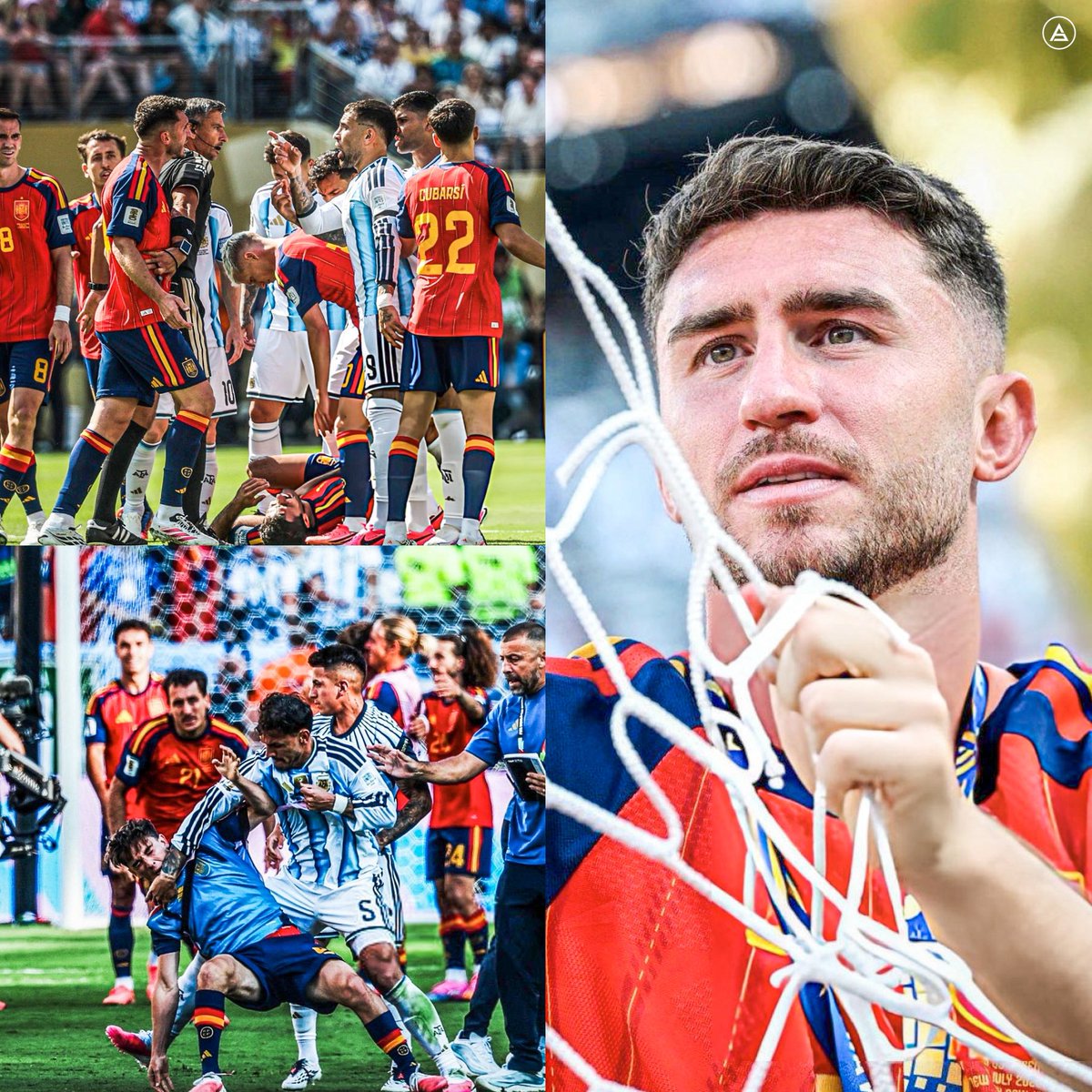 sudanalytics_'s tweet photo. 😳🇪🇸🇦🇷 Las palabras de Aymeric Laporte CONTRA ARGENTINA, a más de dos meses de la Final del Mundo:

“Con Argentina había cosas raras, lo que todo el mundo vio. Parecía que se les permitía más, es una imagen un poco fea ver esa agresividad, ES ANTIFUTBOL… no es fútbol eso.

Me molestaba ver esa imagen dentro del fútbol, que estamos luchando siempre contra eso. Y de repente haya empujones más fuerte de lo debido… se les permitía más”.