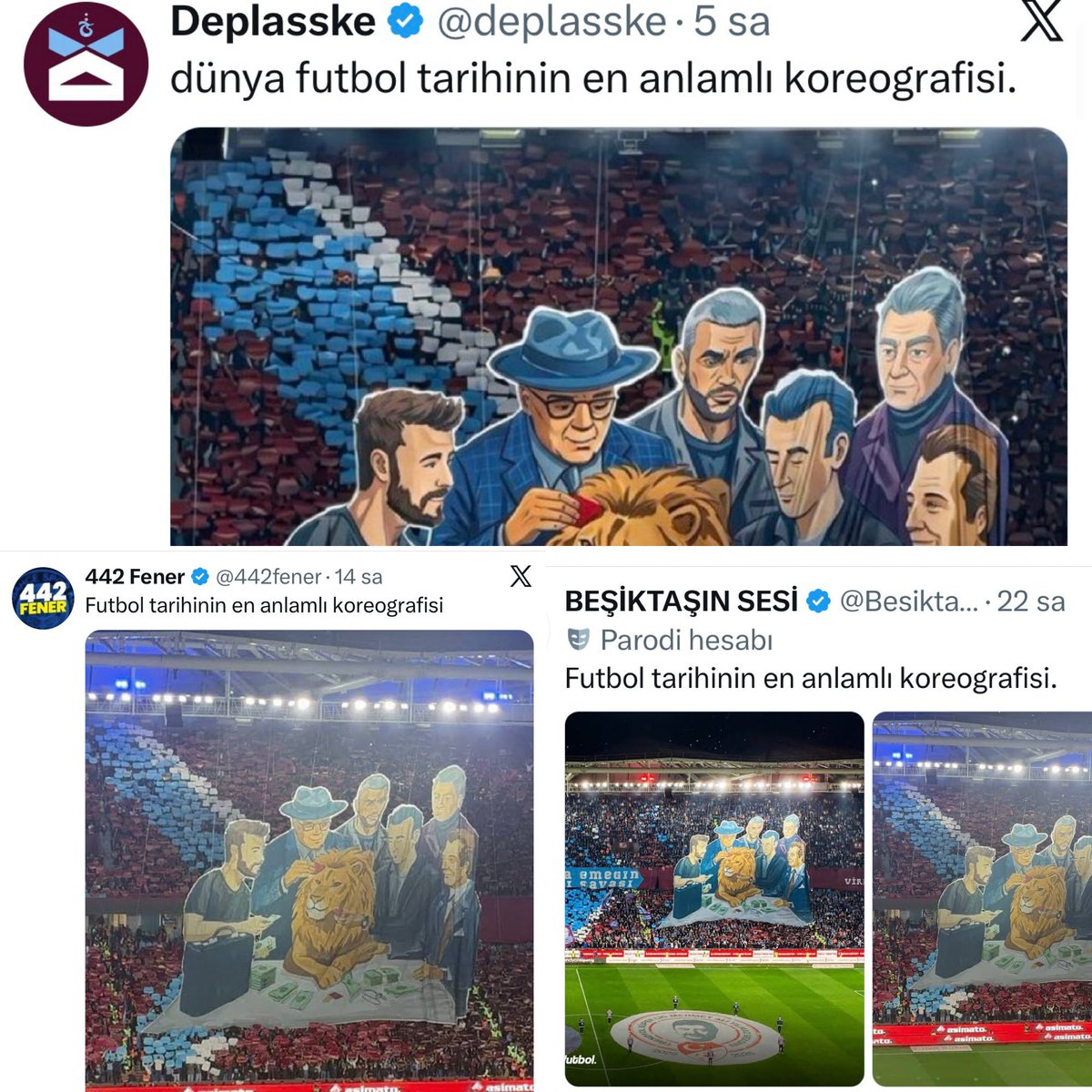 Grande_1905's tweet photo. Demek istediğim bu işte... 3 farklı takım taraftarı ne hikmetse aynı gün aynı paylaşımı yapmışlar. Çünkü hepsi aynı. Hepsinin tek gayesi Galatasaray. And olsun sizi bindiğiniz salıncaktan bir kez daha indireceğiz. Siz hepiniz Galatasaray tek! https://t.co/SRDfPWxbM4